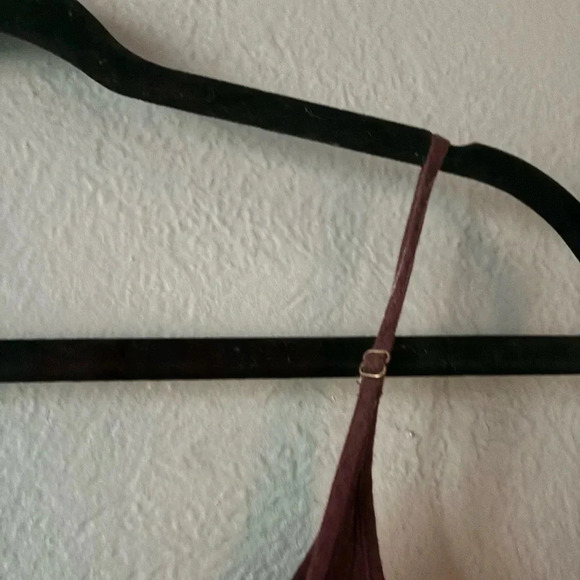 Madewell | strap | maroon | pattern | dress | xs - Picture 8 of 8